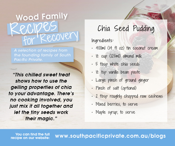Recipes for Recovery Chia Seed Pudding